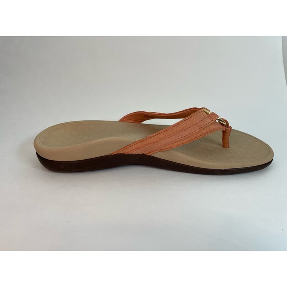 Vionic Coral and Gold Women's Sandals - Picture 6 of 9